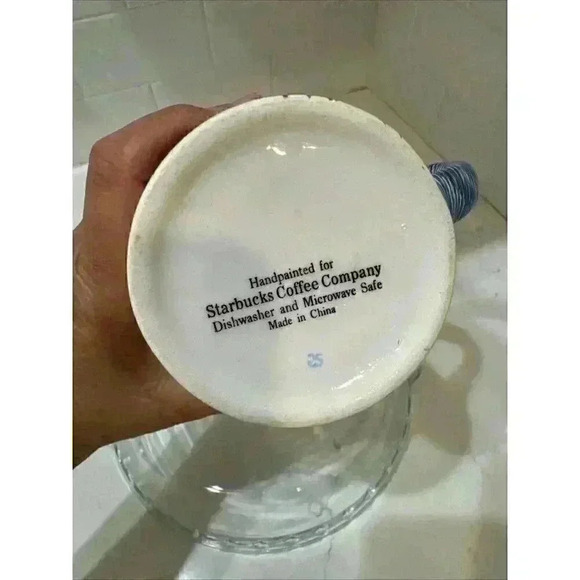 Handpainted for STARBUCKS COFFEE MUG Large STICK HOUSE Cup - Picture 7 of 8